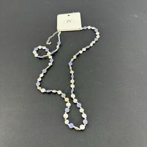 Christopher and banks multi colored pastel beaded necklace NWT